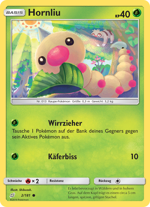 Hornliu 2 — Team Up (German Pokémon TCG card)