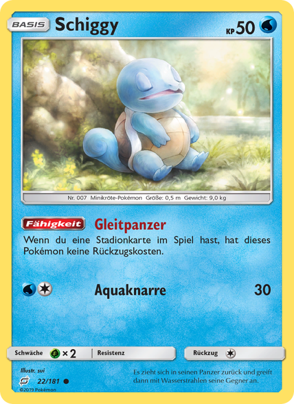 Schiggy 22 — Team Up (German Pokémon TCG card)