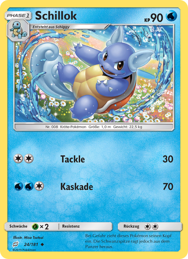 Schillok 24 — Team Up (German Pokémon TCG card)