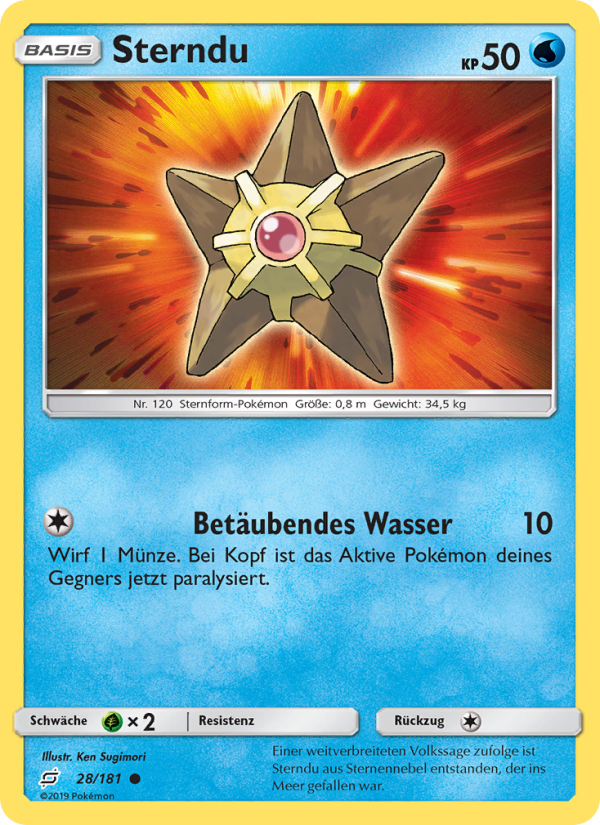 Sterndu 28 — Team Up (German Pokémon TCG card)