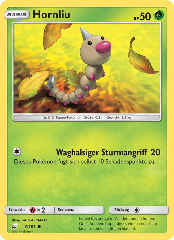 Hornliu 3 — Team Up (German Pokémon TCG card)