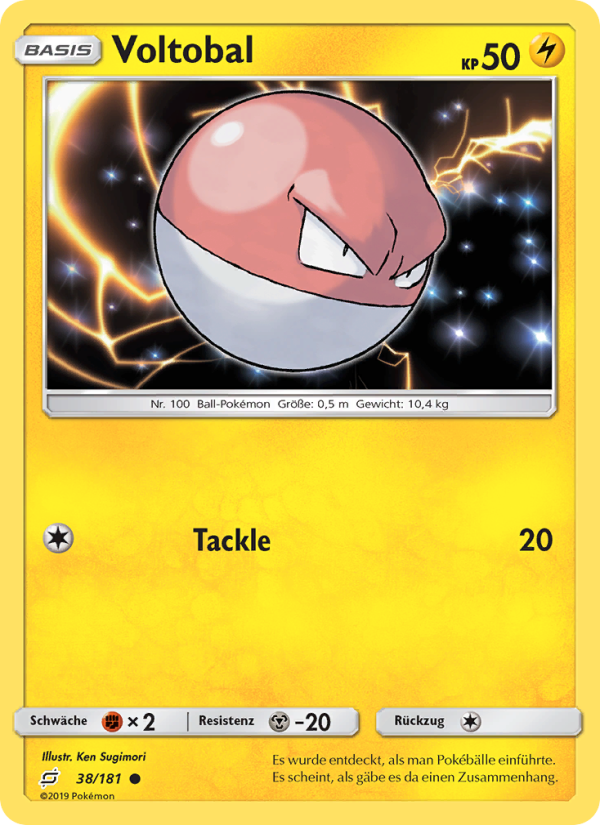 Voltobal 38 — Team Up (German Pokémon TCG card)