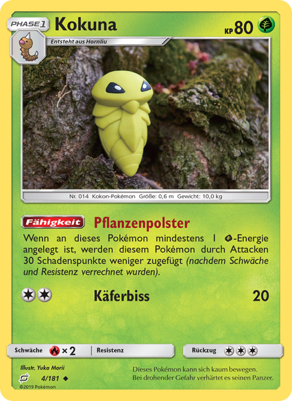 Kokuna 4 — Team Up (German Pokémon TCG card)