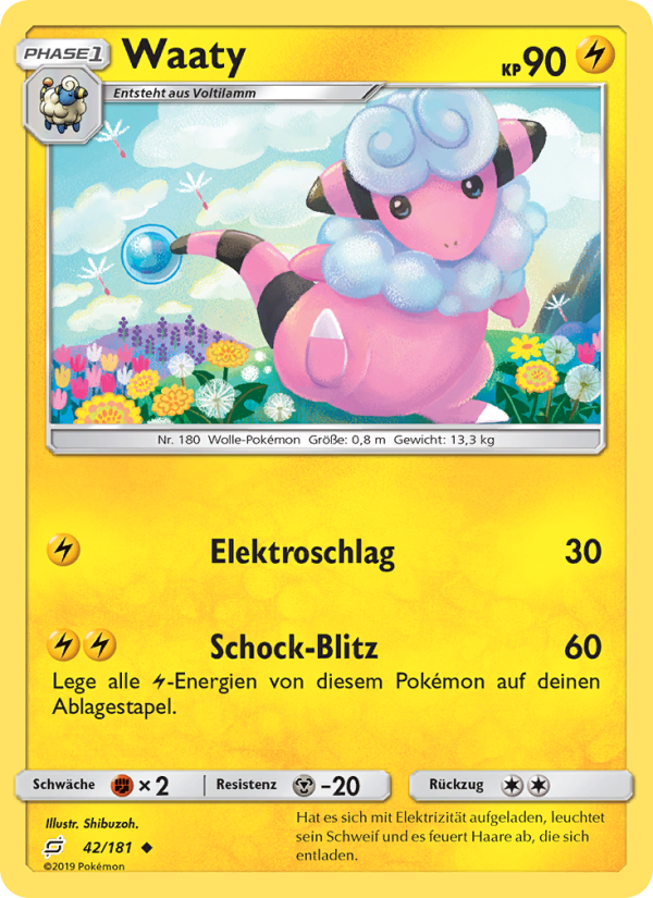 Waaty 42 — Team Up (German Pokémon TCG card)