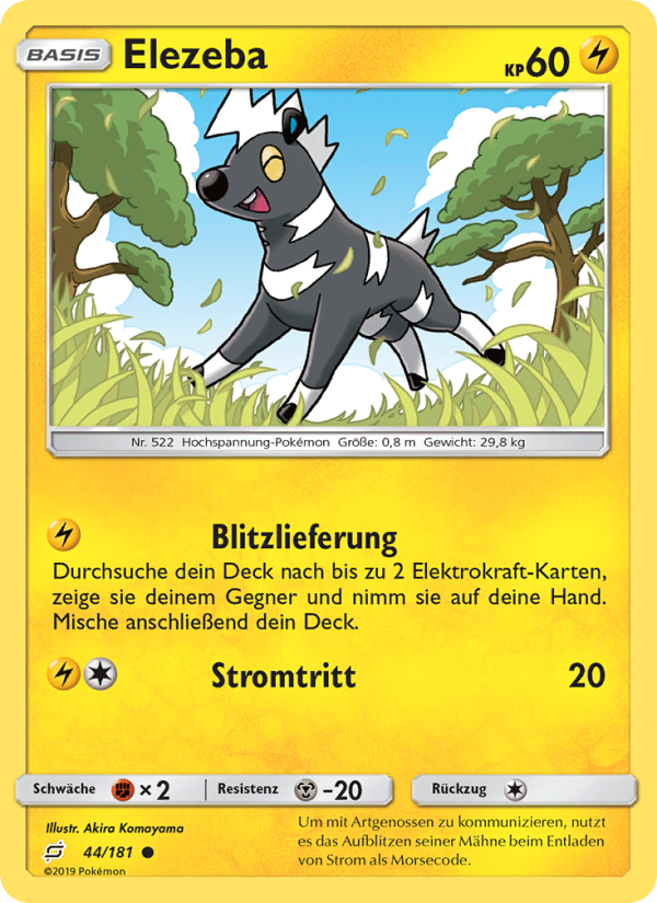 Elezeba 44 — Team Up (German Pokémon TCG card)