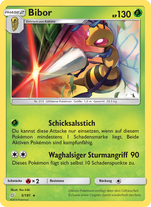 Bibor 5 — Team Up (German Pokémon TCG card)