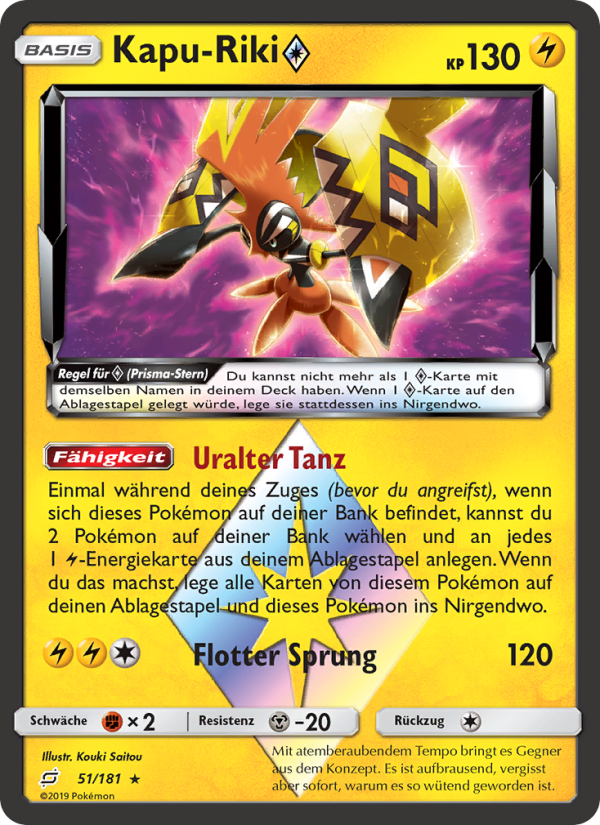Kapu-Riki ◇ 51 — Team Up (German Pokémon TCG card)
