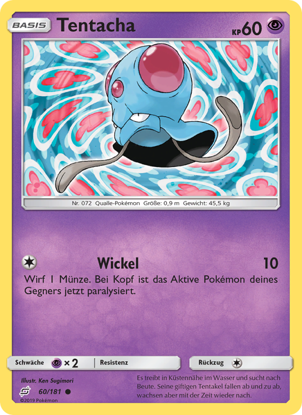 Tentacha 60 — Team Up (German Pokémon TCG card)