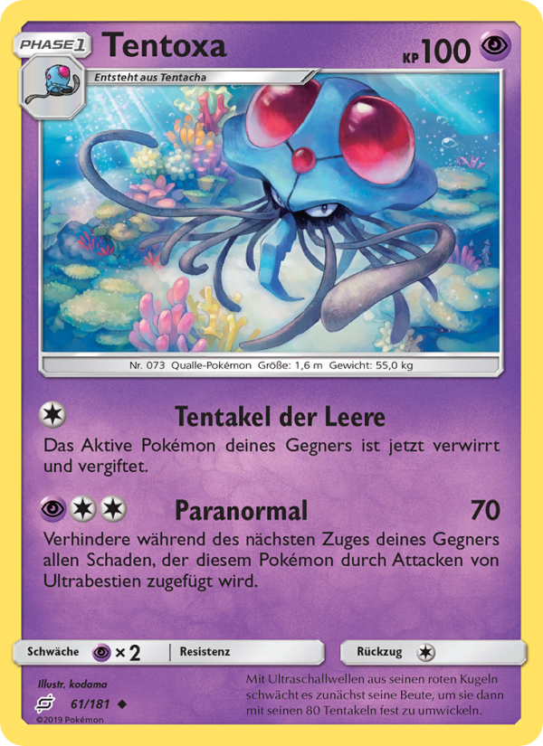 Tentoxa 61 — Team Up (German Pokémon TCG card)