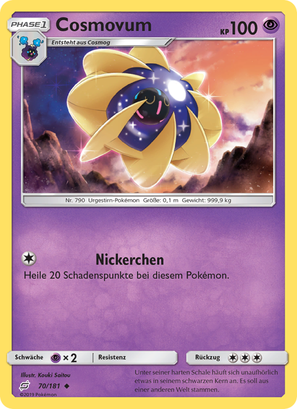Cosmovum 70 — Team Up (German Pokémon TCG card)