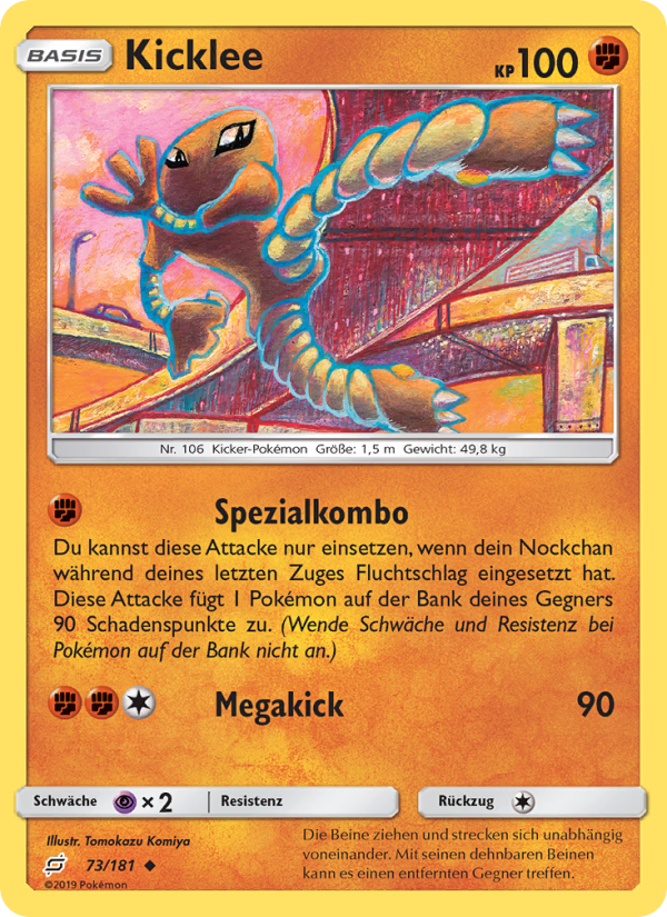 Kicklee 73 — Team Up (German Pokémon TCG card)