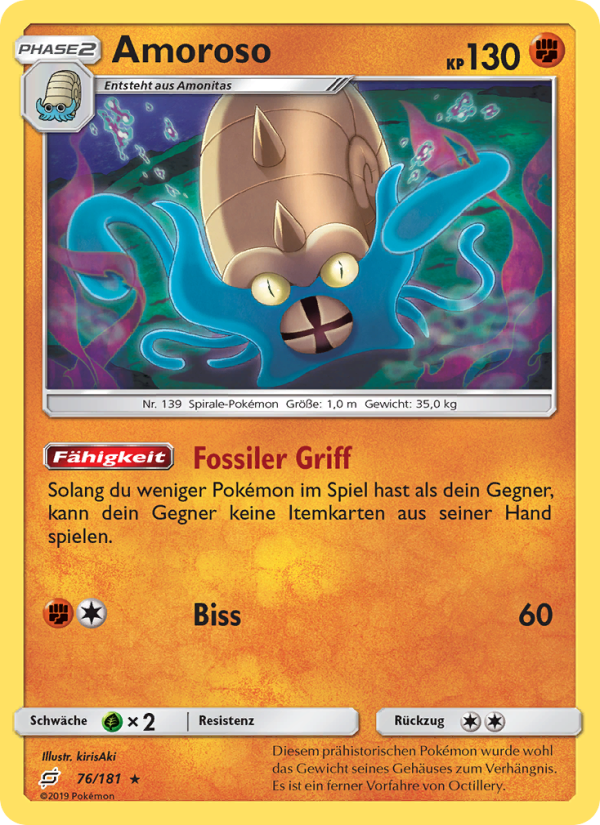 Amoroso 76 — Team Up (German Pokémon TCG card)