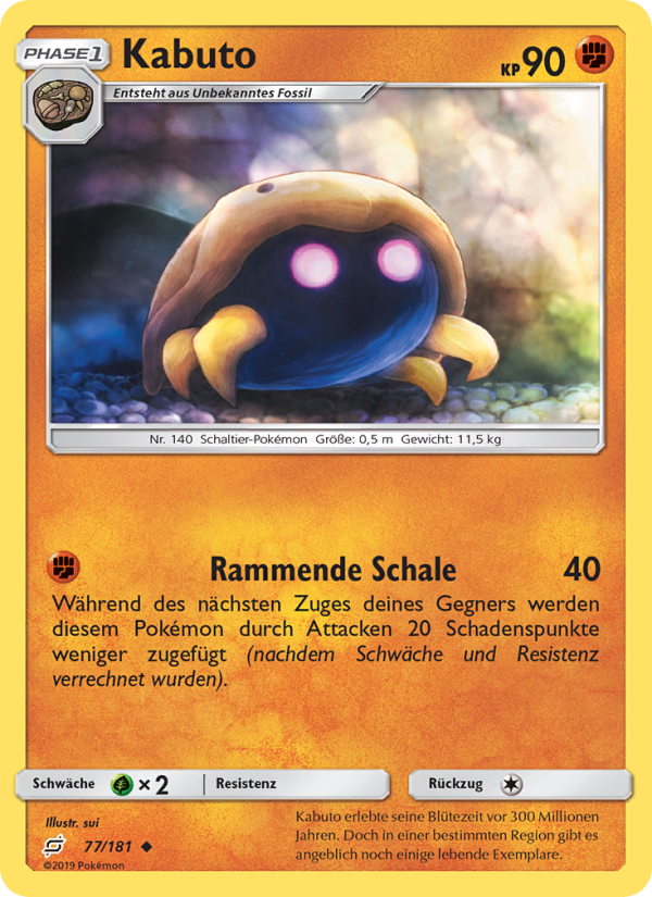 Kabuto 77 — Team Up (German Pokémon TCG card)