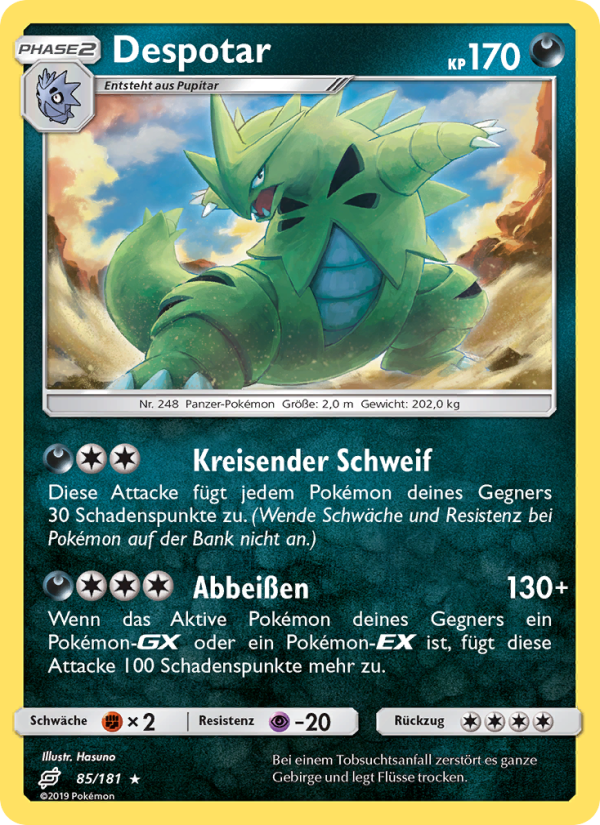 Despotar 85 — Team Up (German Pokémon TCG card)
