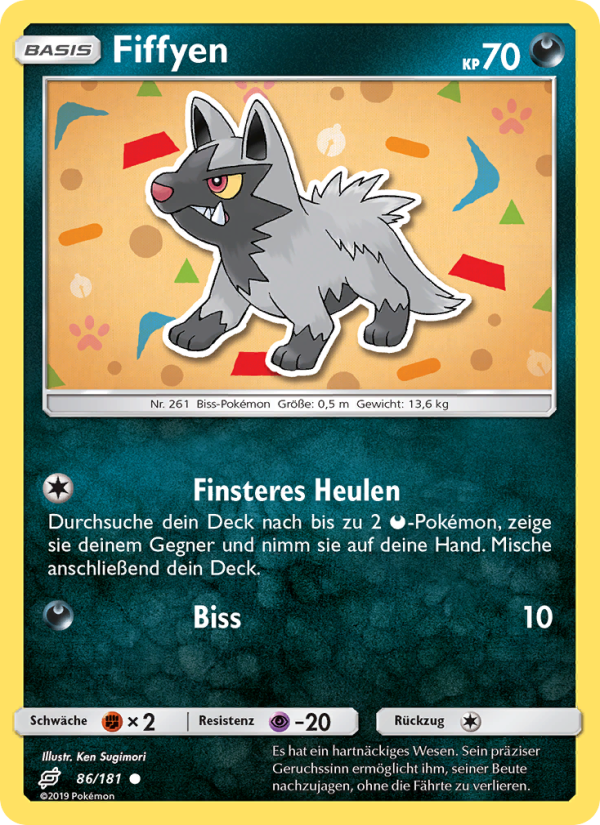 Fiffyen 86 — Team Up (German Pokémon TCG card)