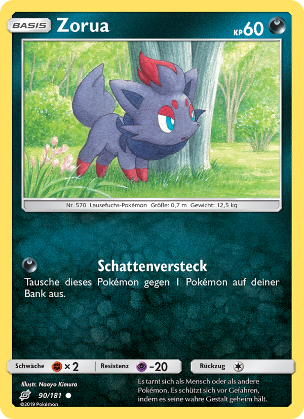 Zorua 90 — Team Up (German Pokémon TCG card)