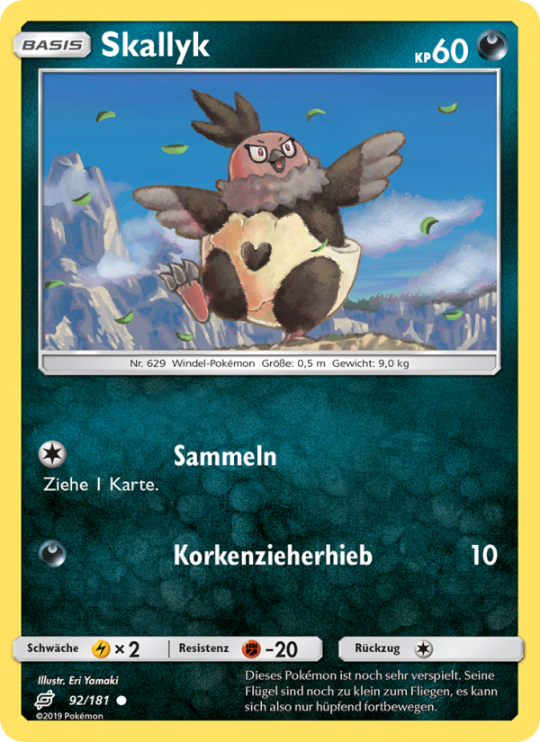 Skallyk 92 — Team Up (German Pokémon TCG card)