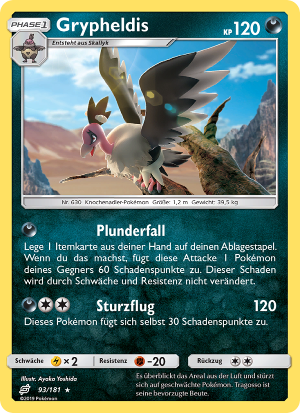 Grypheldis 93 — Team Up (German Pokémon TCG card)