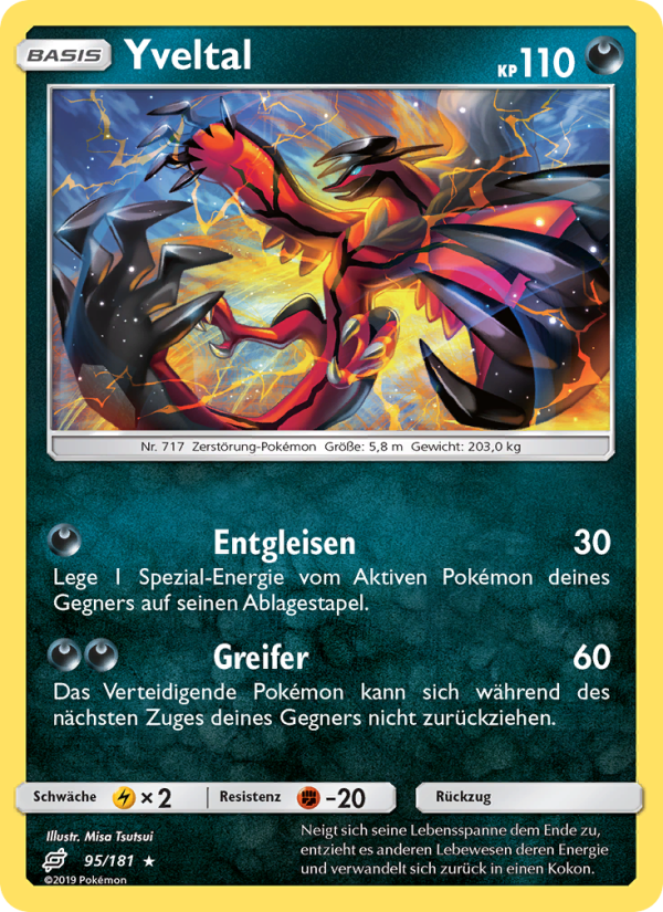 Yveltal 95 — Team Up (German Pokémon TCG card)