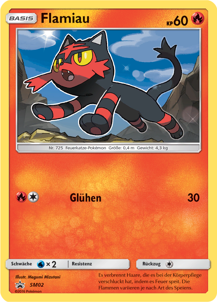 Flamiau SM02 — Sun & Moon Promos (German Pokémon TCG card)
