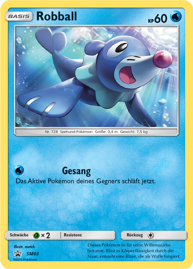 Robball SM03 — Sun & Moon Promos (German Pokémon TCG card)