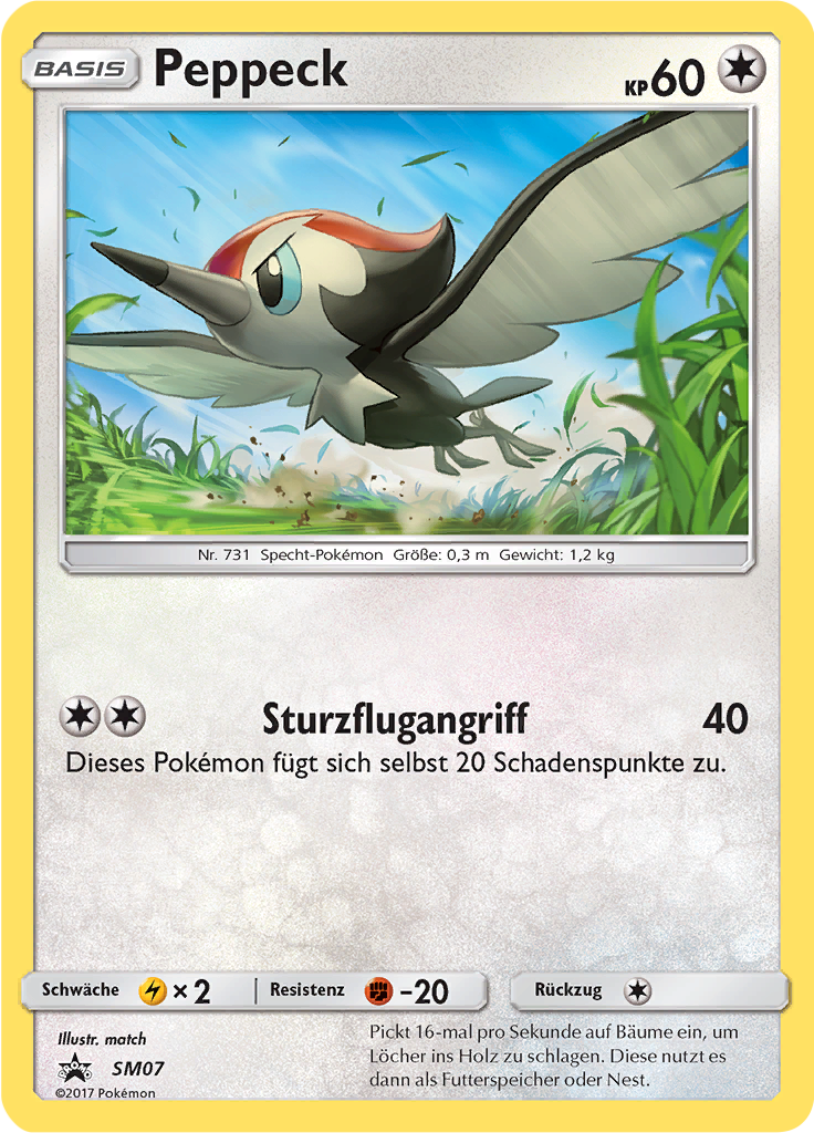 Peppeck SM07 — Sun & Moon Promos (German Pokémon TCG card)
