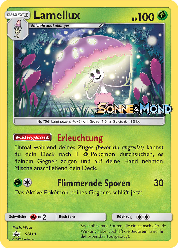 Lamellux SM10 — Sun & Moon Promos (German Pokémon TCG card)