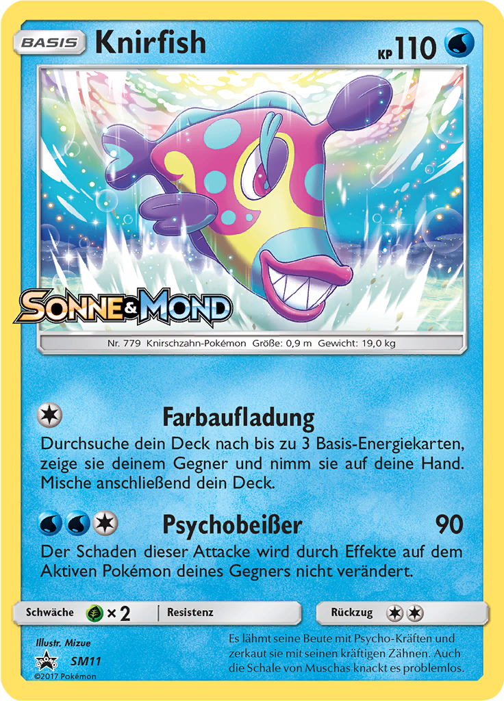 Knirfish SM11 — Sun & Moon Promos (German Pokémon TCG card)
