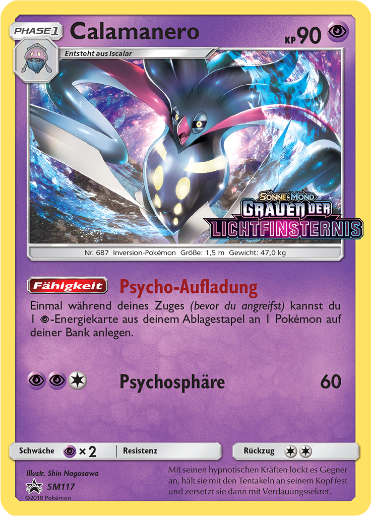 Calamanero SM117 — Sun & Moon Promos (German Pokémon TCG card)