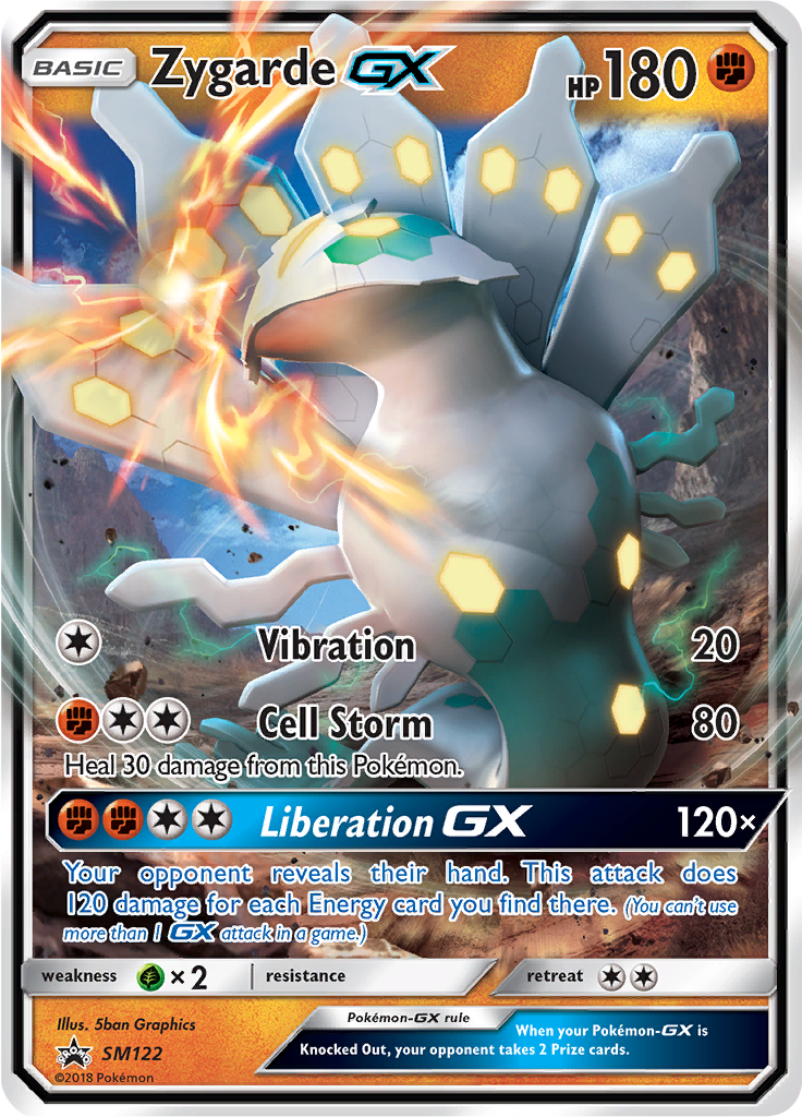 Zygarde GX SM122 — Sun & Moon Promos (German Pokémon TCG card)