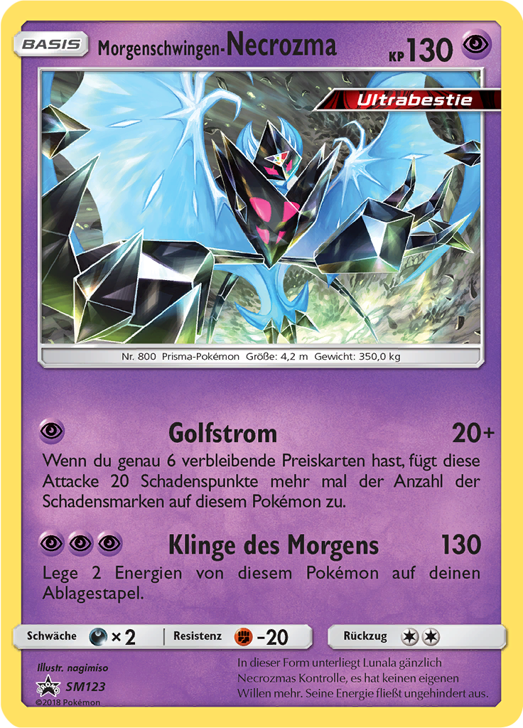 Morgenschwingen-Necrozma SM123 — Sun & Moon Promos (German Pokémon TCG card)