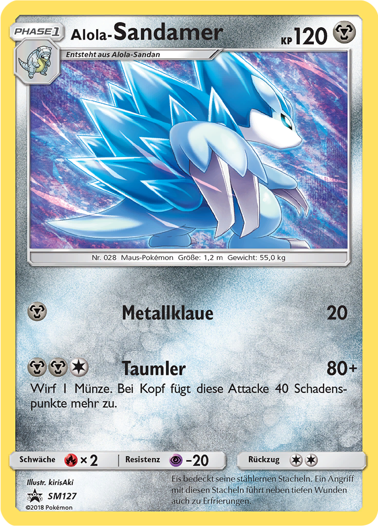 Alola-Sandamer SM127 — Sun & Moon Promos (German Pokémon TCG card)