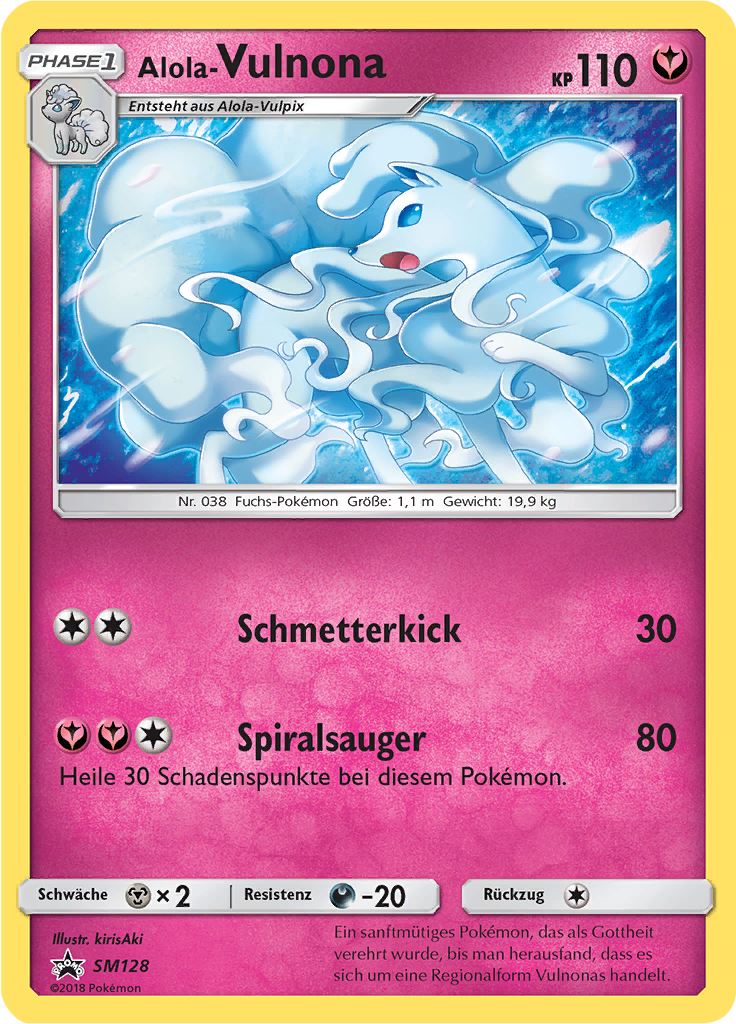 Alola Vulnona SM128 — Sun & Moon Promos (German Pokémon TCG card)