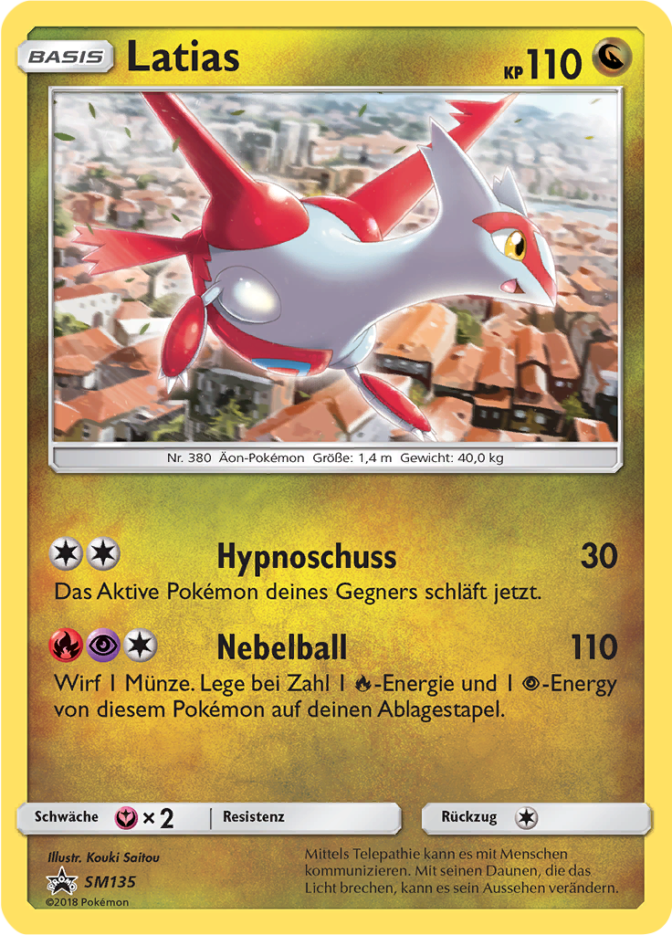 Latias SM135 — Sun & Moon Promos (German Pokémon TCG card)