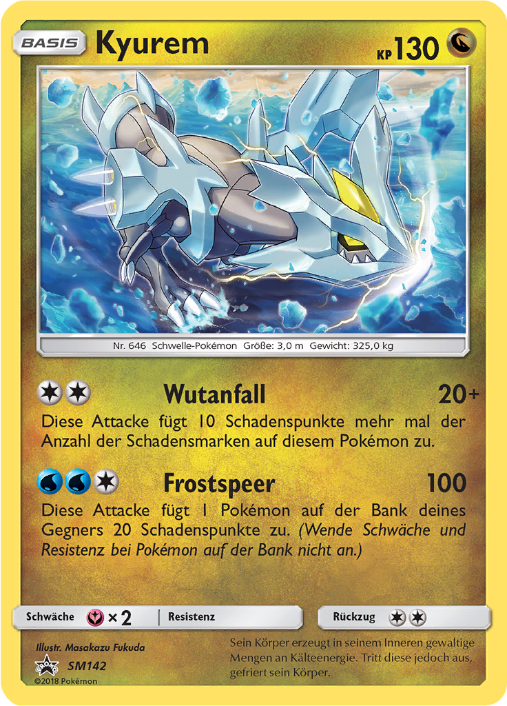 Kyurem SM142 — Sun & Moon Promos (German Pokémon TCG card)