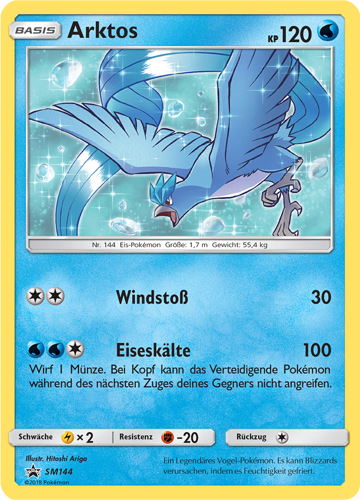 Arktos SM144 — Sun & Moon Promos (German Pokémon TCG card)