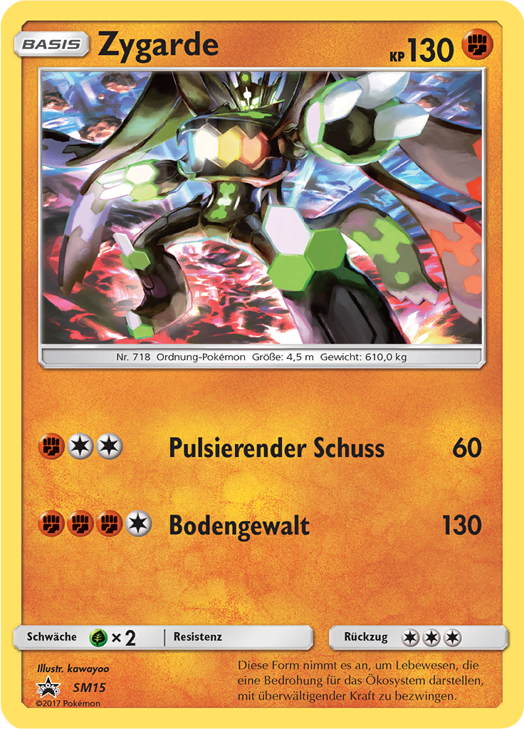 Zygarde SM15 — Sun & Moon Promos (German Pokémon TCG card)