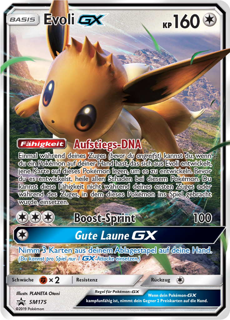 Evoli GX SM175 — Sun & Moon Promos (German Pokémon TCG card)