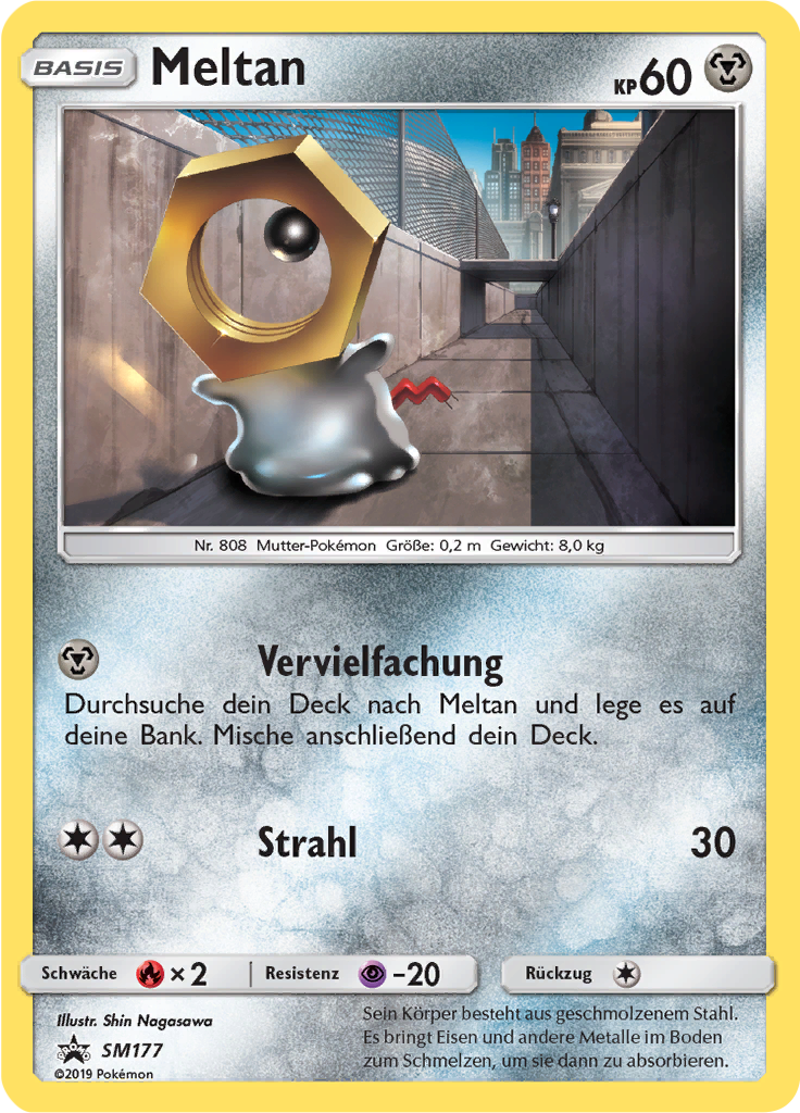 Meltan SM177 — Sun & Moon Promos (German Pokémon TCG card)