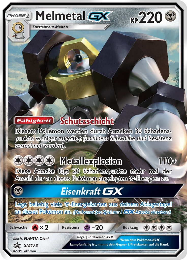 Melmetal GX SM178 — Sun & Moon Promos (German Pokémon TCG card)