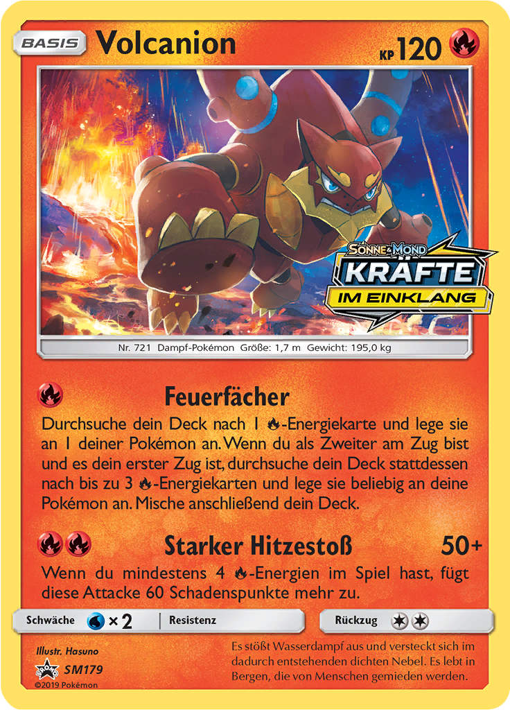 Volcanion SM179 — Sun & Moon Promos (German Pokémon TCG card)