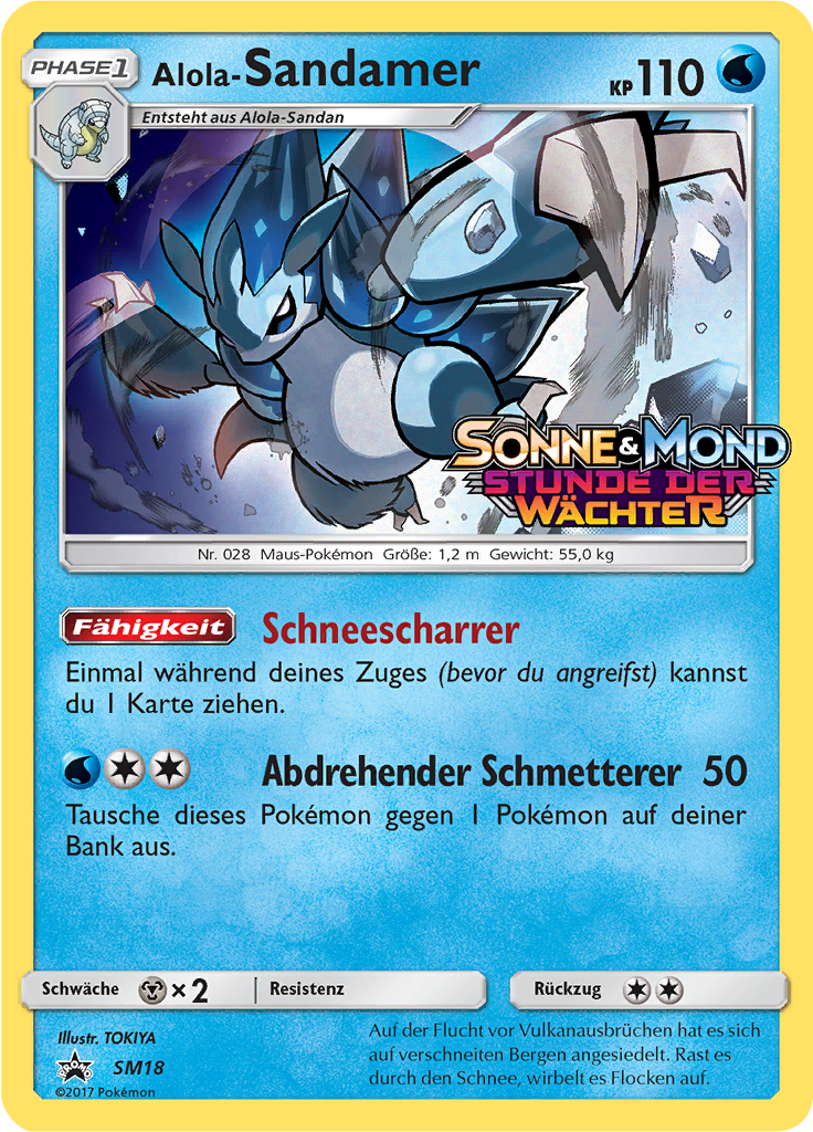 Alola-Sandamer SM18 — Sun & Moon Promos (German Pokémon TCG card)