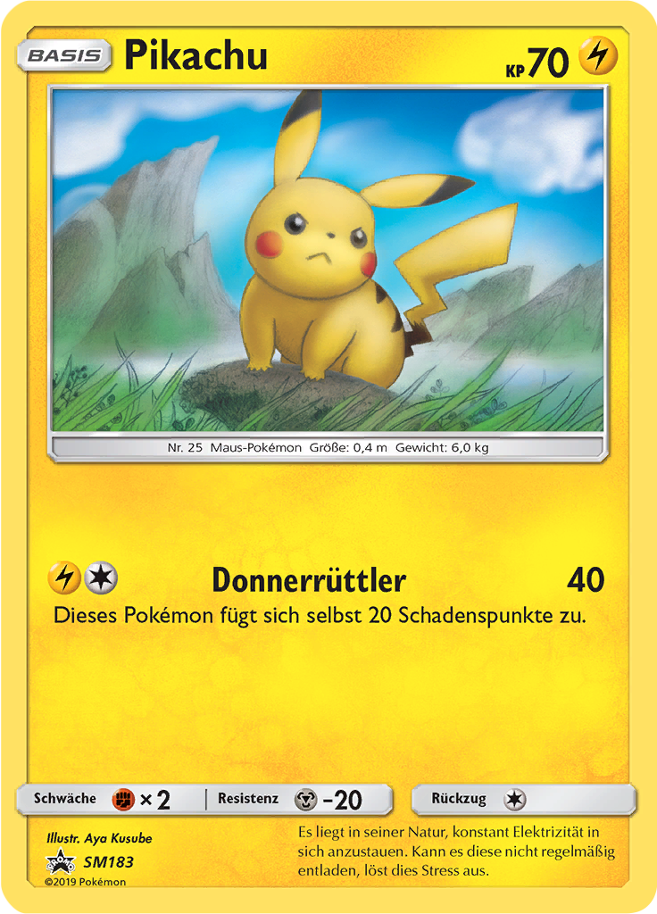 Pikachu SM183 — Sun & Moon Promos (German Pokémon TCG card)