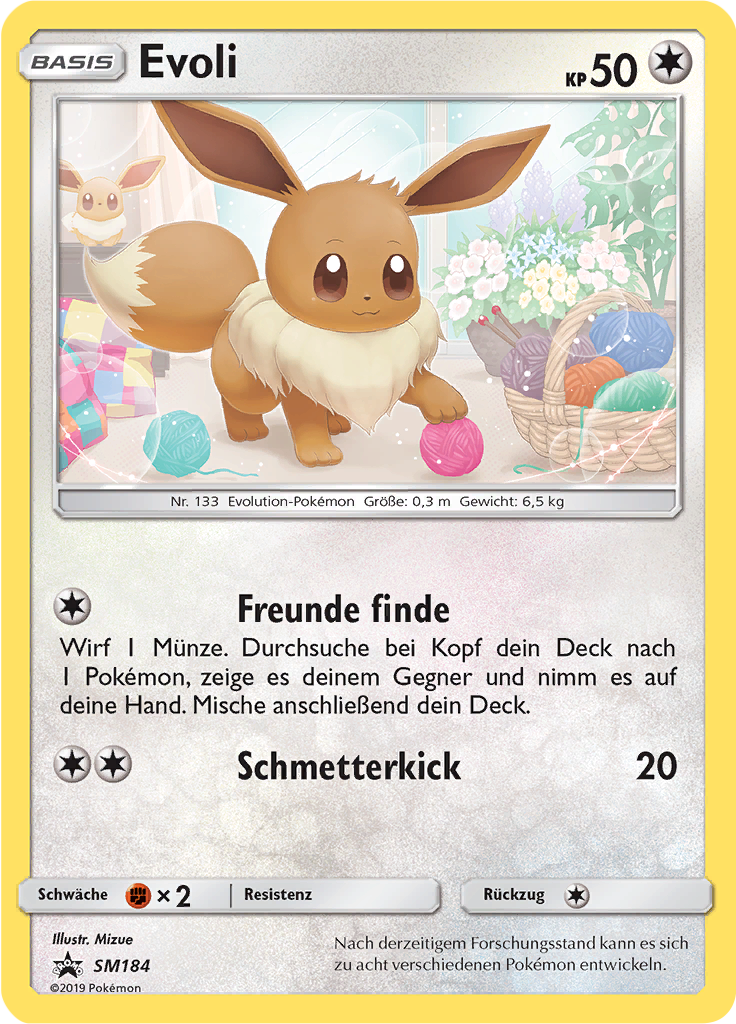 Evoli SM184 — Sun & Moon Promos (German Pokémon TCG card)