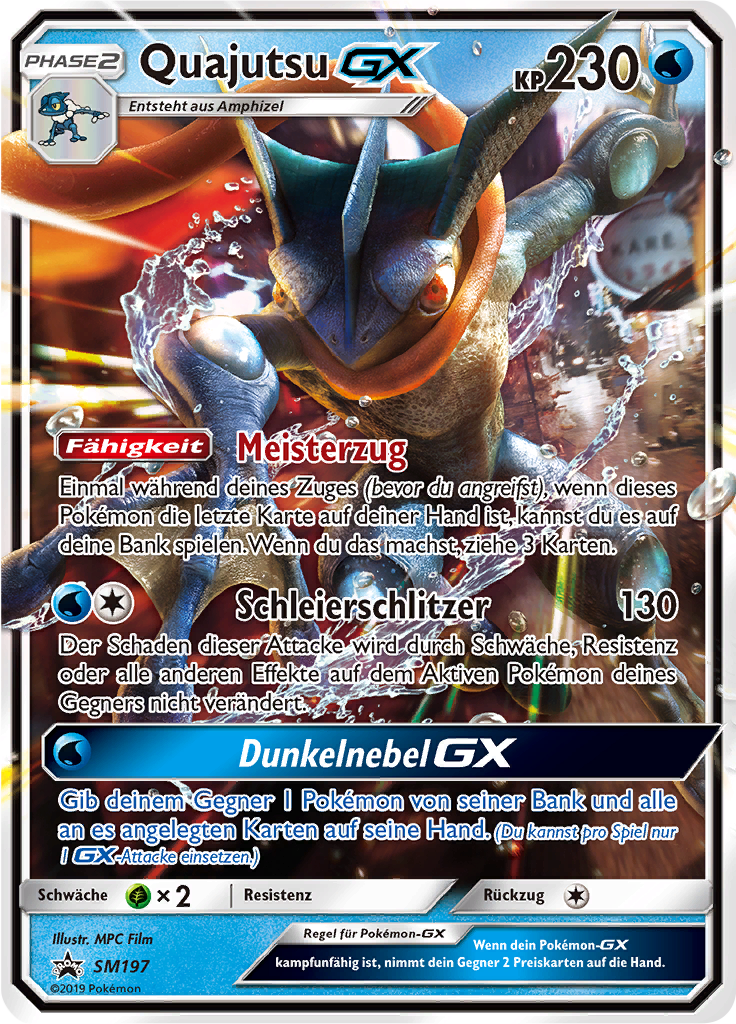 Quajutsu GX SM197 — Sun & Moon Promos (German Pokémon TCG card)