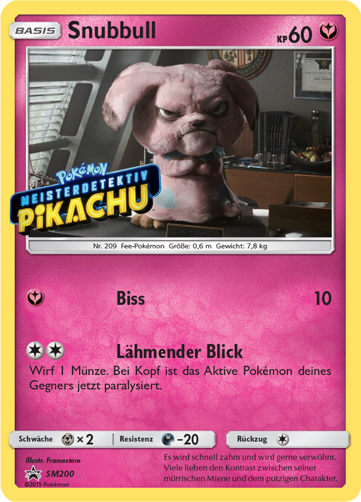 Snubbull SM200 — Sun & Moon Promos (German Pokémon TCG card)