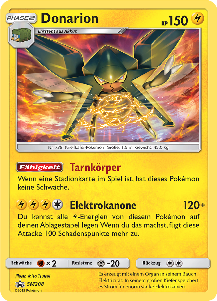 Donarion SM208 — Sun & Moon Promos (German Pokémon TCG card)