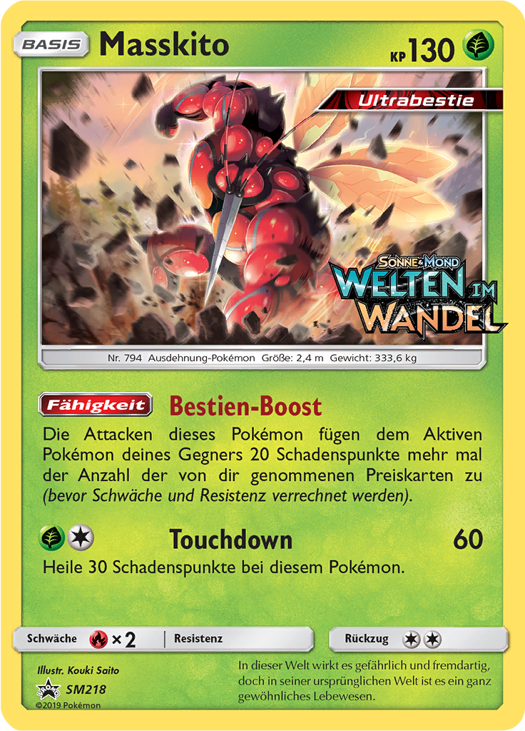 Masskito SM218 — Sun & Moon Promos (German Pokémon TCG card)