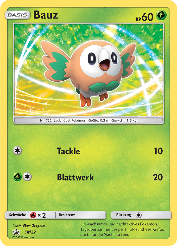 Bauz SM22 — Sun & Moon Promos (German Pokémon TCG card)