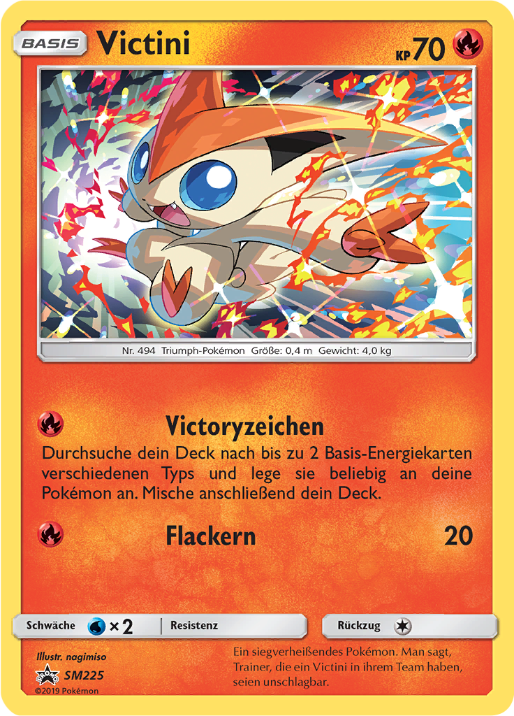 Victini SM225 — Sun & Moon Promos (German Pokémon TCG card)